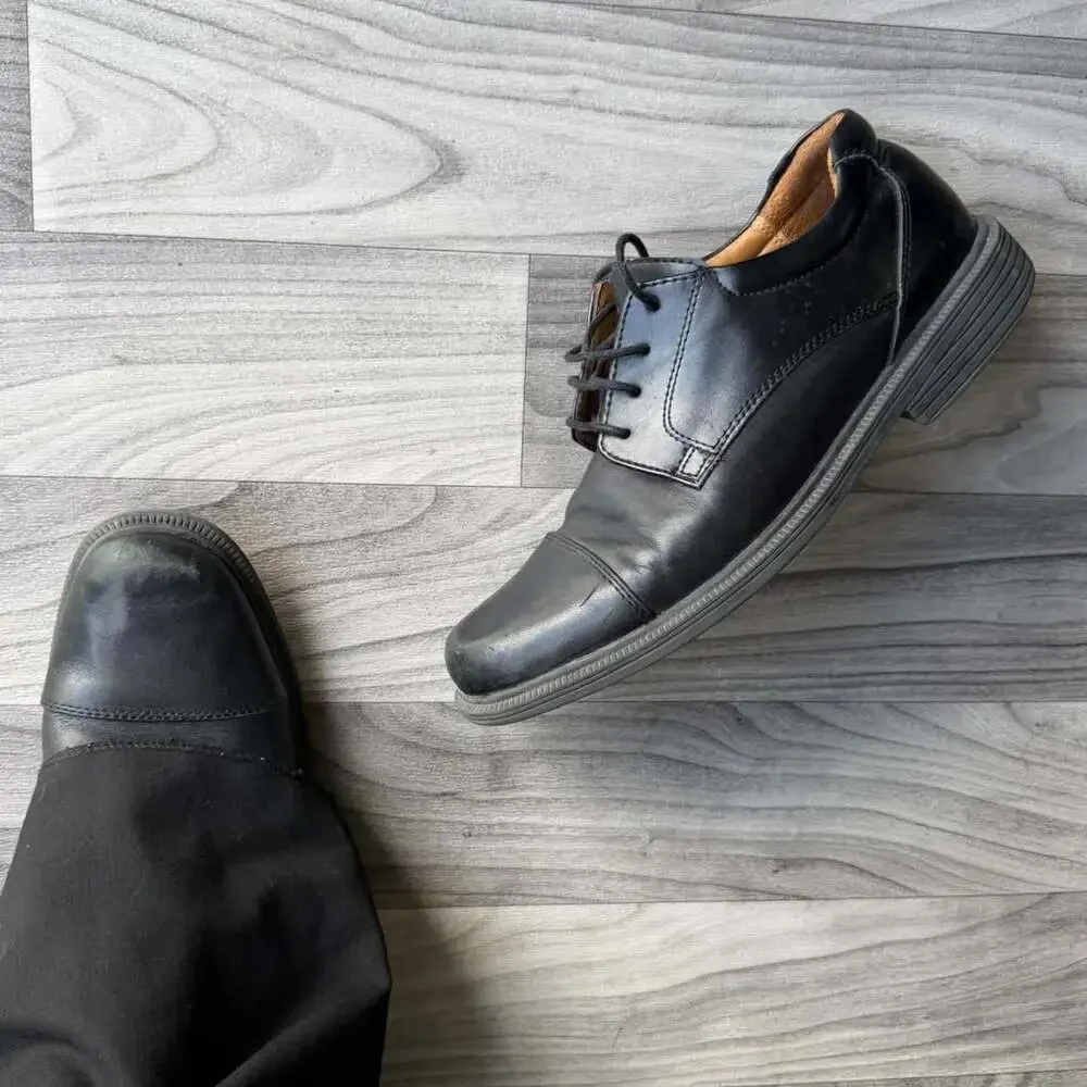 Croft & Barrow Langley Black Leather Oxford Dress Shoes